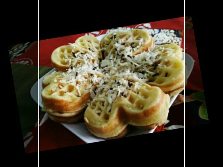 Cara Mudah Membuat Resep  Waffle cinta yang Lezat, Menggugah Selera