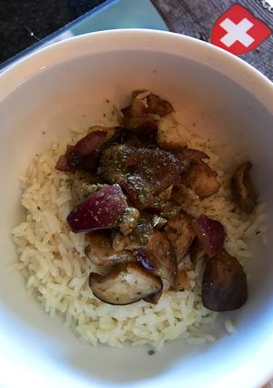 Foto di Riso Basmati con funghi porcini