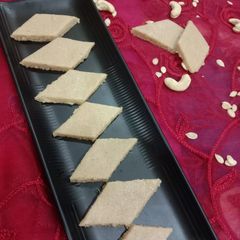 A picture of Water melon seeds kaju Katli.