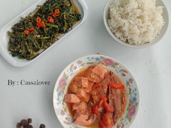 Resep Set Menu Tumis Kangkung Sarden Tongkol Tahu Under 50K yang Menggugah Selera