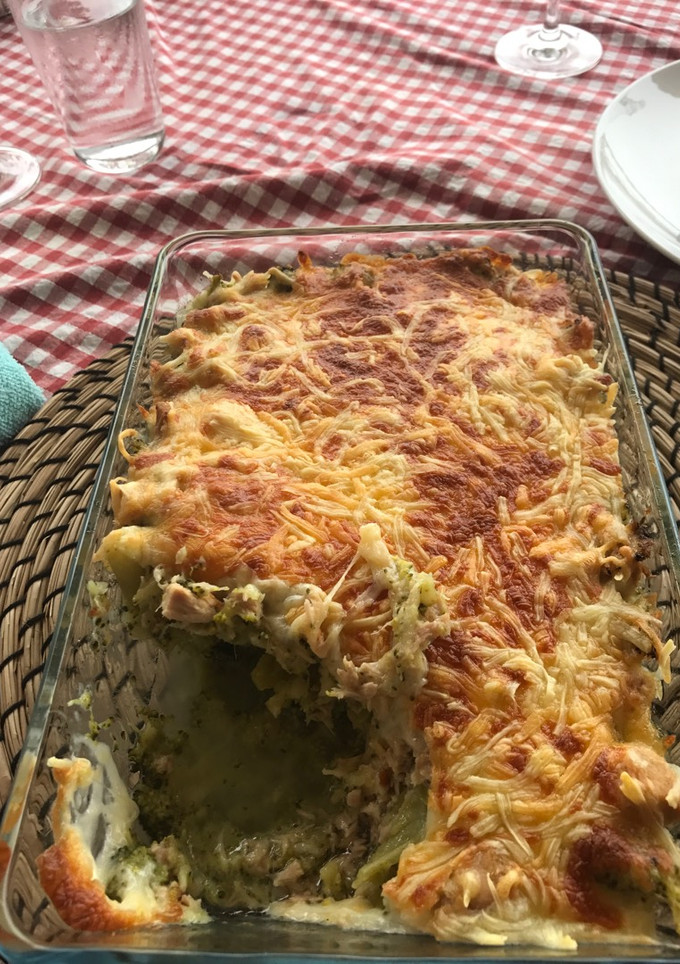 Una foto de Gratinados de brócoli atún y Gorgonzola