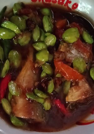 Foto resep Tim ikan asin peda pete