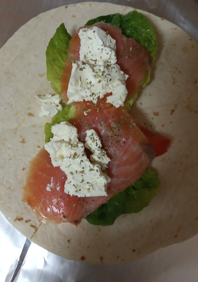 Una foto de Fajitas de salmón