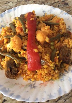 Una foto de Arroz con verduras