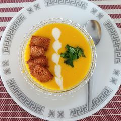 A picture of Golden Glow -- Carrot Ginger Soup.