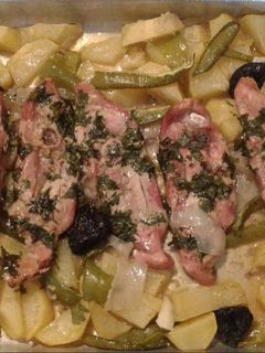 Una foto de Contramuslos de pavo con Jerez seco al horno
