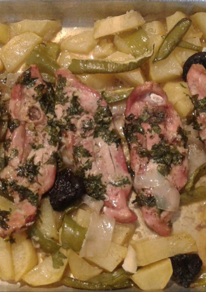 Una foto de Contramuslos de pavo con Jerez seco al horno