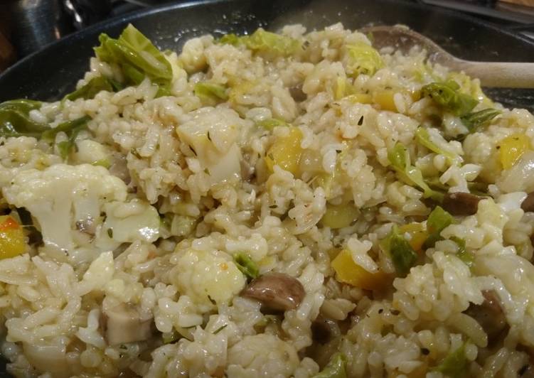 Recipe of Homemade Seasonal Veg Risotto 🥘