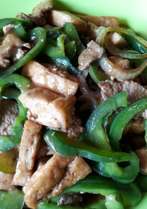 Foto resep Daging + tahu teriyaki