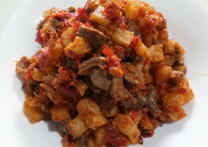 Sambal Goreng Kentang Ati Ampela