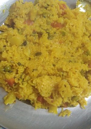 A picture of Veg pulao.