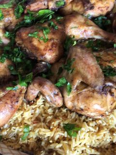 صورة لوصفة رز البخاري مع دجاج