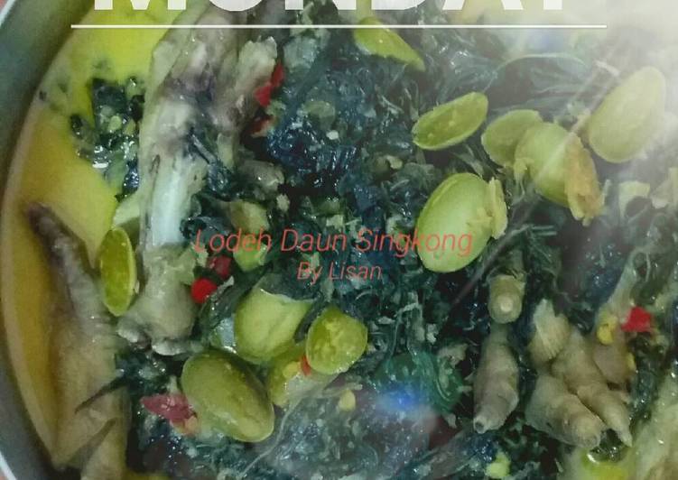 Resep Lodeh Daun Singkong | Cara Masak Lodeh Daun Singkong Yang Enak Dan Mudah