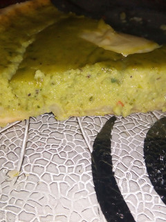 Una foto de Tarta cremosa de zapallitos verdes