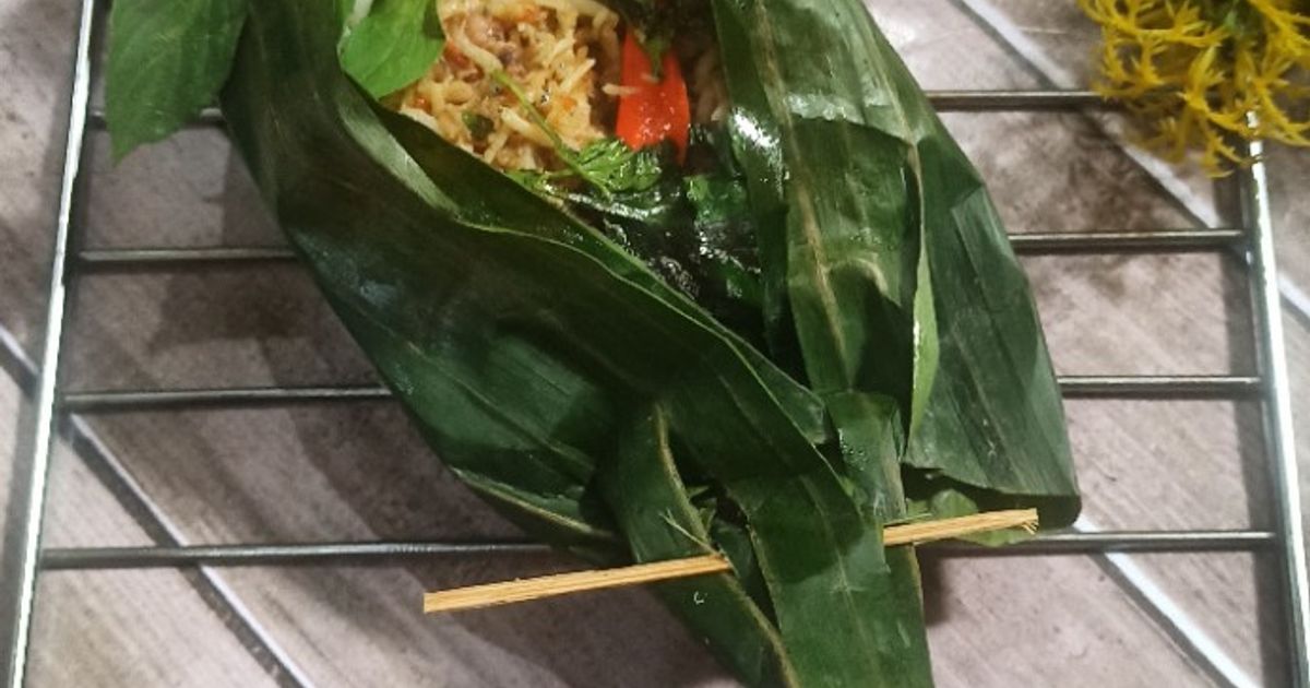 Nasi bakar teri medan