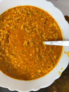 عکسی از دستور سوپ ورمیشل با مرغ