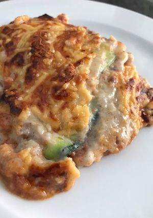 Una foto de Lasaña sin pasta. Con calabacín