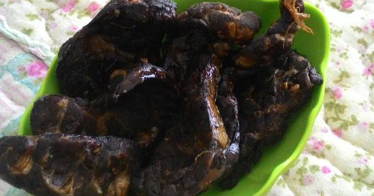 Paru sapi (hati ampul) khas masakan padang