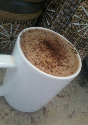 صورة لوصفة قهوة بالحليب والكاكاو