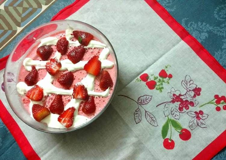 Simple Way to Make Homemade Strawberry Souffle