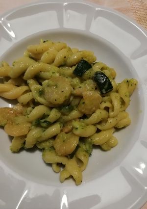 Foto di Gran fusilli zucchine e gamberetti a modo mio
