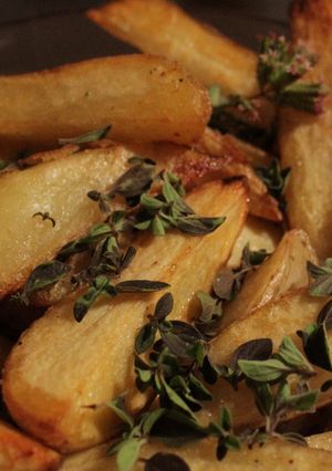 Una foto de Papas cuña al horno