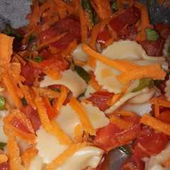 Una foto de Ensalada de fideos y verduras