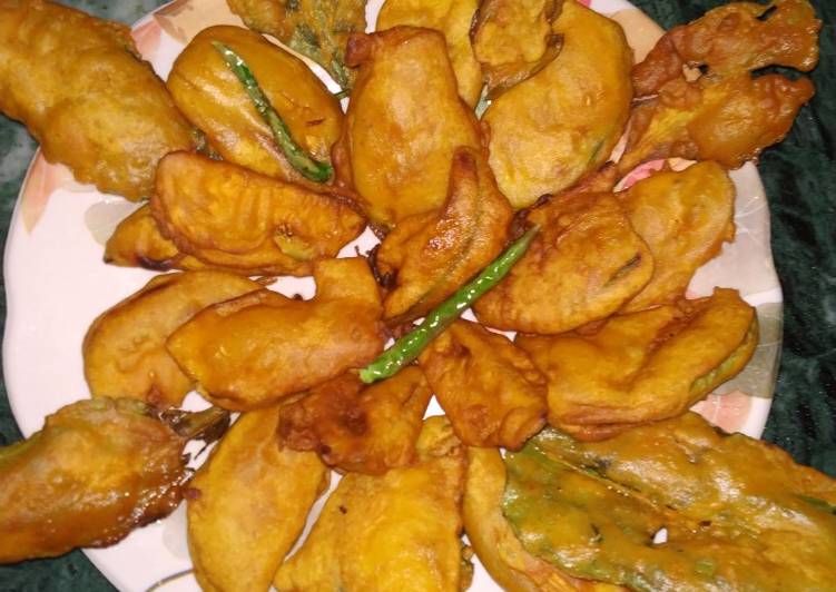 Palak Brinjal Pokoda