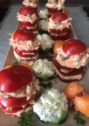 Une photo de Millefeuille de tomates