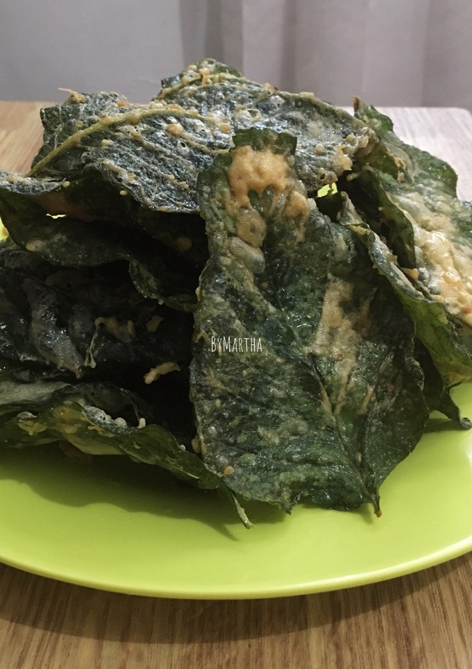 Foto resep Peyek Bayam