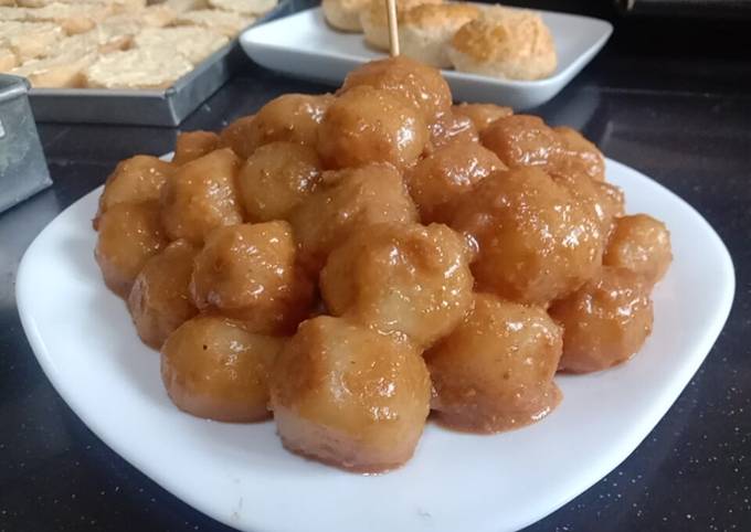 Resep Cilok nasi wortel glutenfree bumbu kacang tanpa cabai Anti Gagal