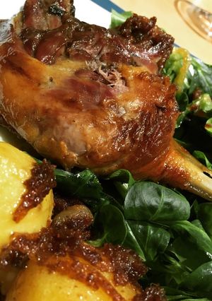 Une photo de Cuisses de canard rôti au four