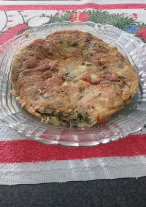 Una foto de Omelette de acelga