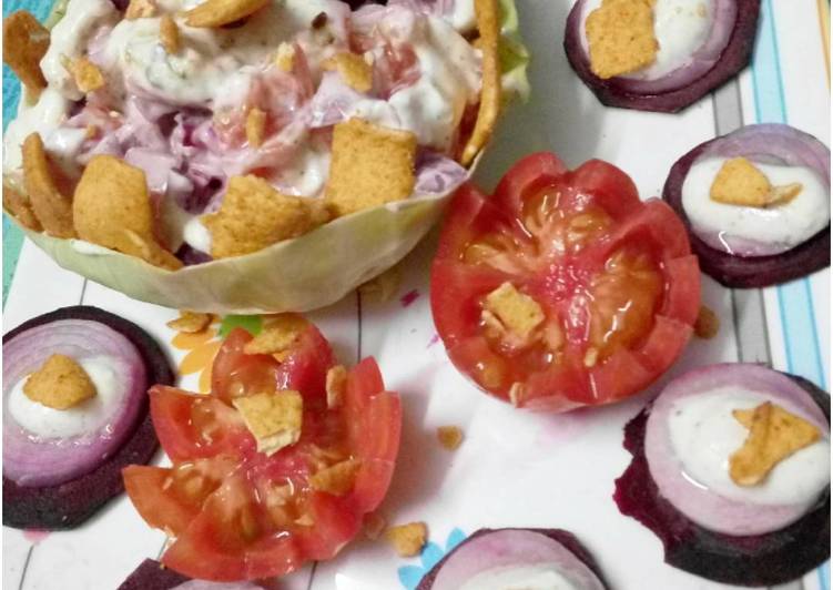 Beetroot curd salad