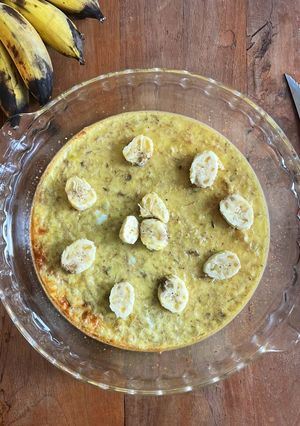 Foto resep Kue Pisang Kacang (tanpa tepung) / banana peanut cake simpel