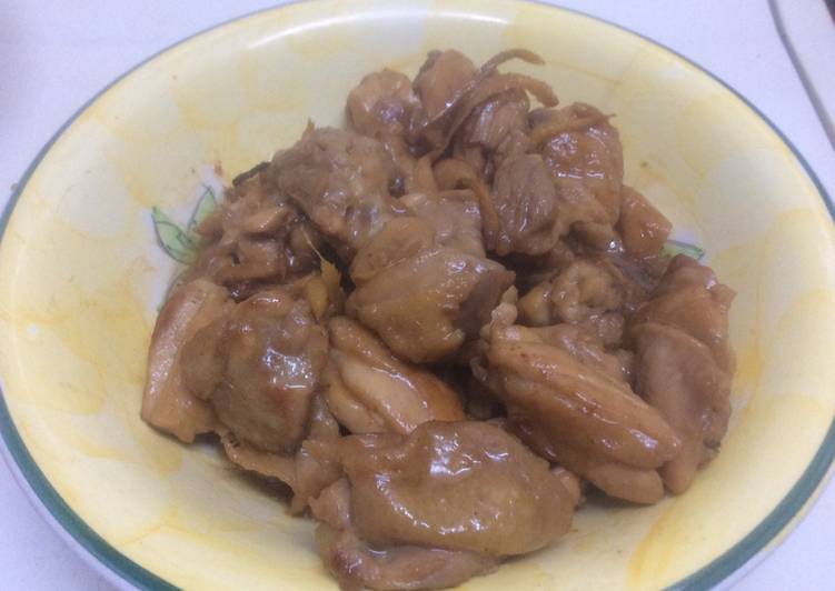 Simple Way to Make Award-winning Sesame oil ginger chicken thighs