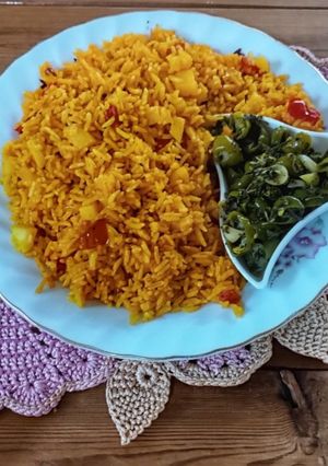 عکسی از دستور گوجه پلوی جنوبی ✨