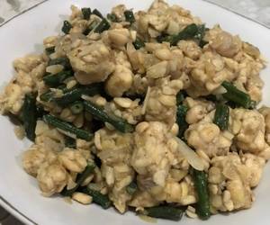 Resep mudah Oseng tempe kacang panjang Lezat Mantap