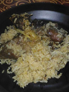 A picture of Yarkand ka pulao.
