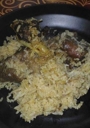 A picture of Yarkand ka pulao.