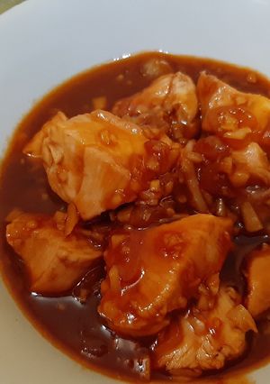 Foto resep Menu Diet 14 Ayam Saos masak simple