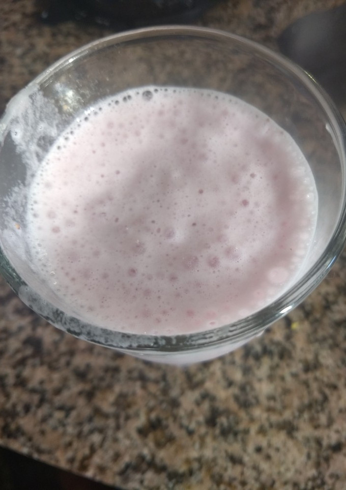 Una foto de Licuado de frutillas