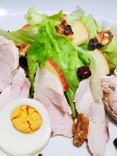雞胸肉沙拉佐蜂蜜優格醬 的食譜成品照片