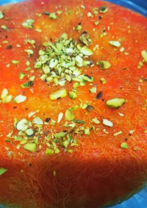 صورة لوصفة كنافة خشنة
