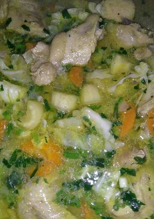 Foto resep Sop ayam ubi
