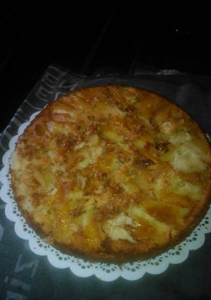 Una foto de Tarta de manzana invertida con canela