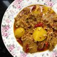 Aloo Gosht er sathe Bagar