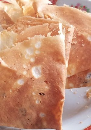 Foto resep Leker atau Crepes Teplon isi Coklat Keju