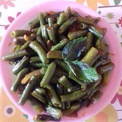 A picture of French Beans stir fry.