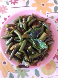 A picture of French Beans stir fry.
